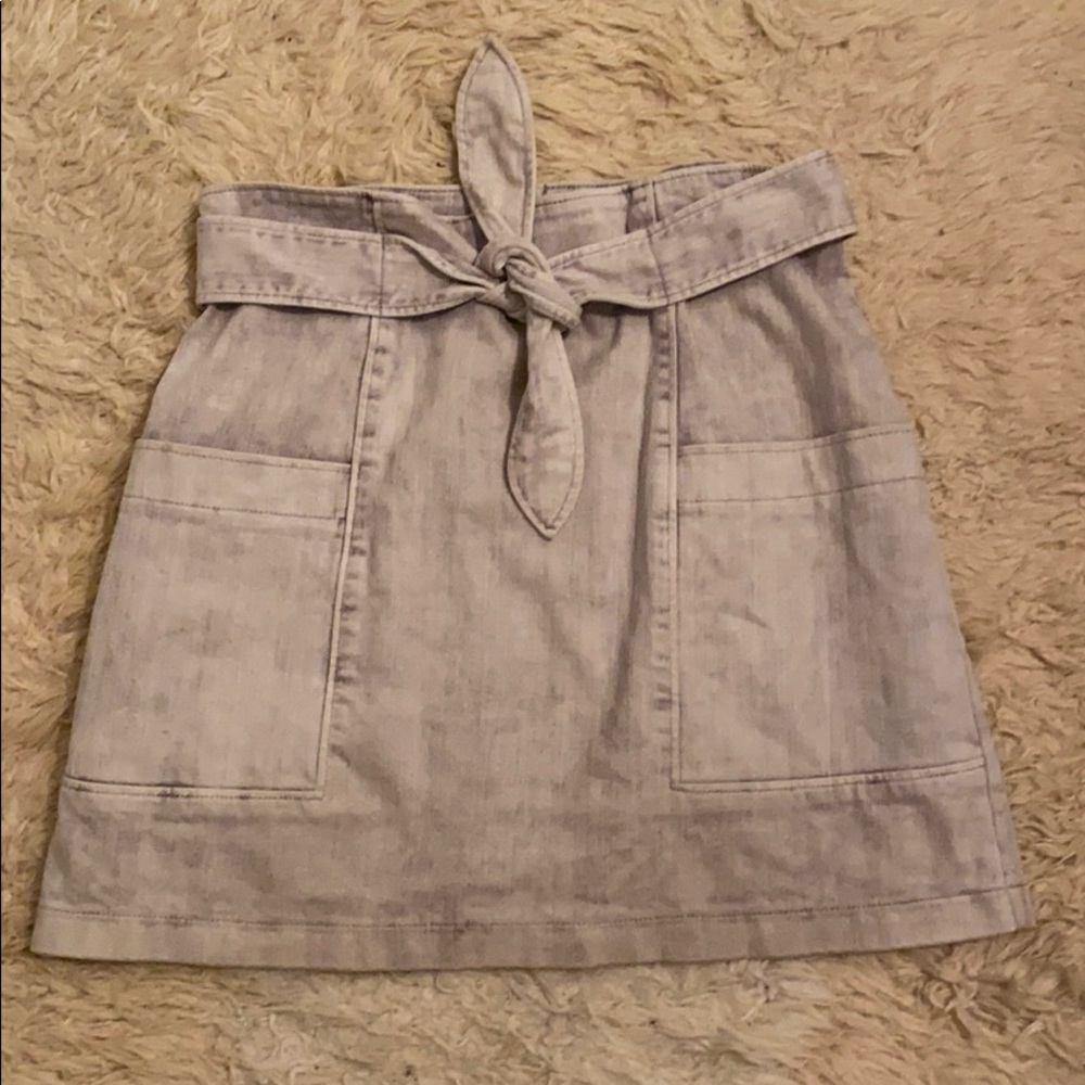 La Vie Rebecca Taylor Denim Knot Skirt - Picture 8 of 9